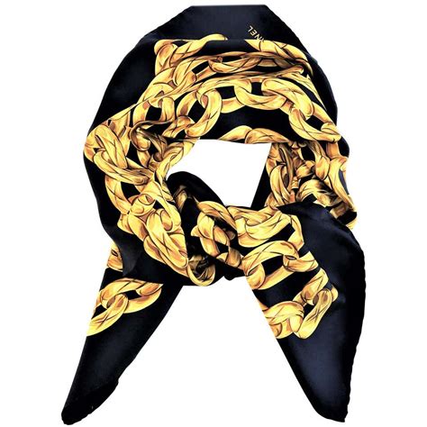 chanel scarf gold blue|Chanel scarf wool.